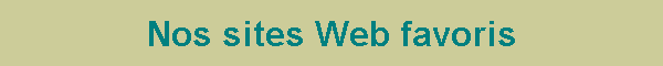 Nos sites Web favoris